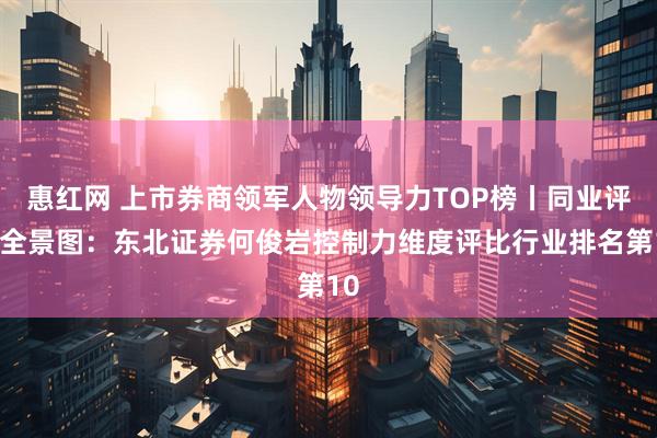 惠红网 上市券商领军人物领导力TOP榜丨同业评价全景图：东北证券何俊岩控制力维度评比行业排名第10